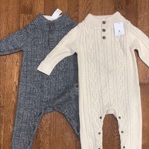 Baby Knit Long Sleeve One-Piece